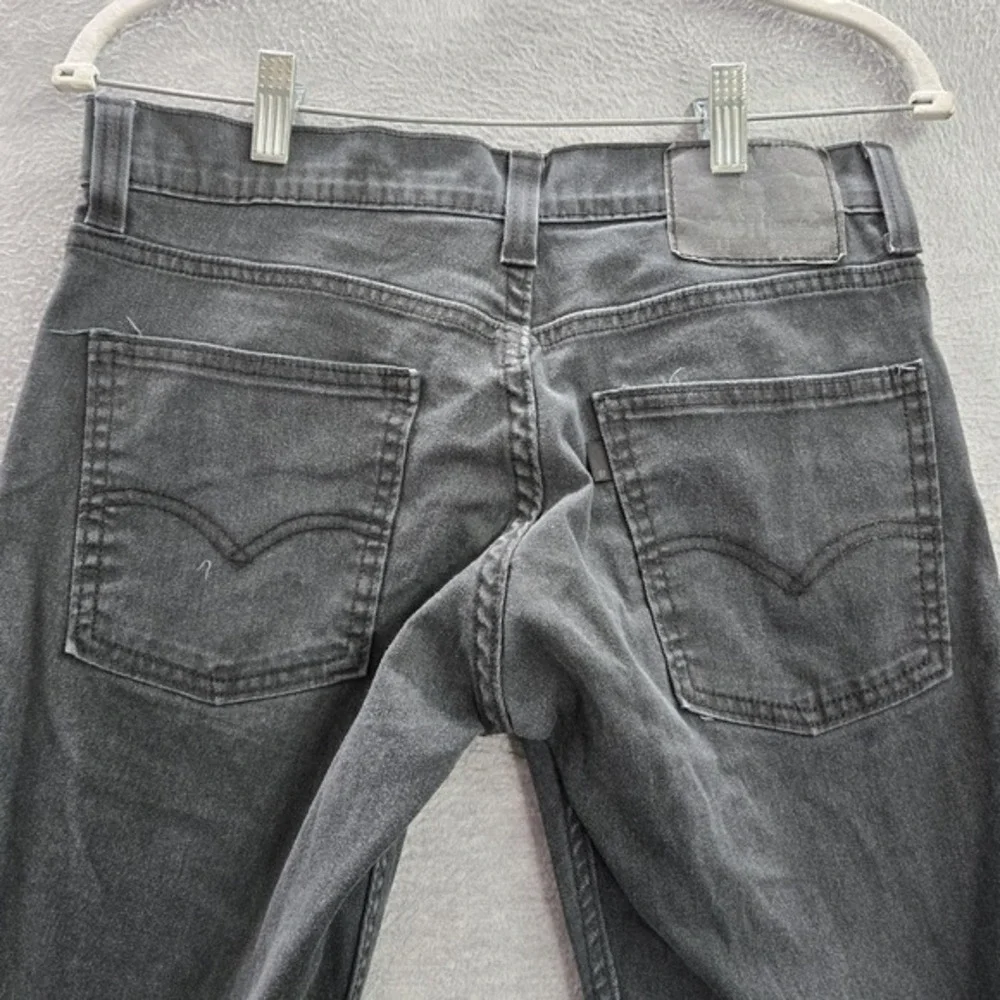 Levi's 511‎ Men Jeans 29X30 Black Denim Slim Fit Cotton Polyester Elastane